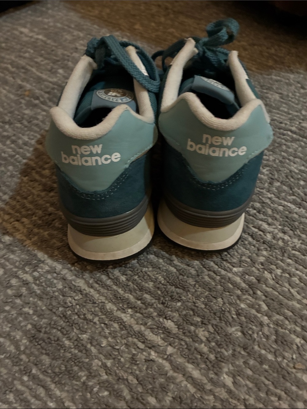 New Balance 574 Shoes Women Size 10 Sneakers Deep Sea Green Casual - Picture 4 of 6